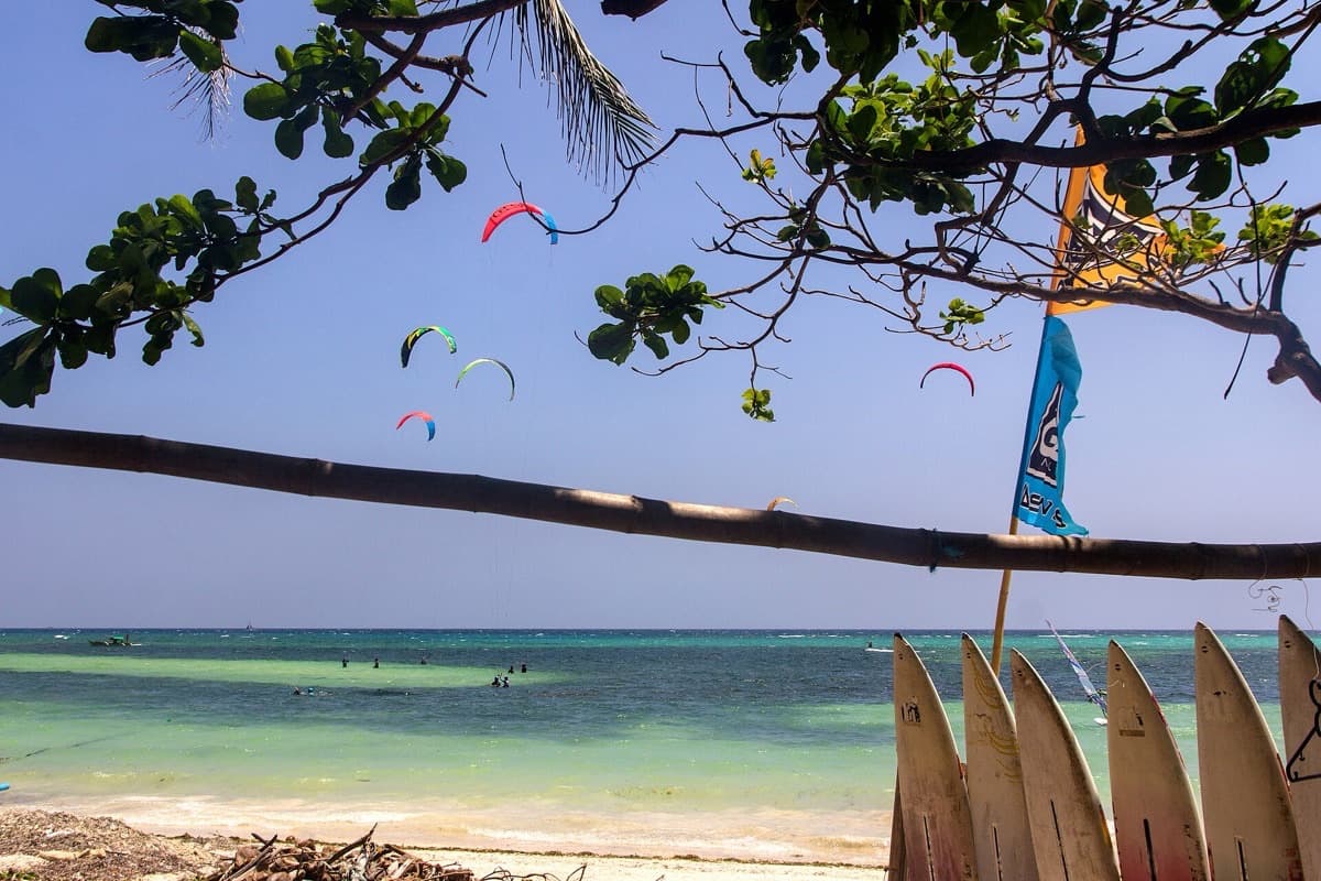 Kitesurfing at Bulabog Beach — event poster